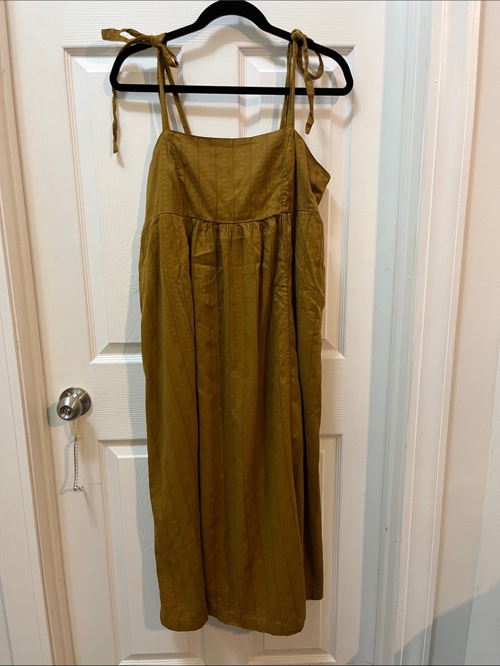 Tie-Shoulder Midi Dress